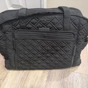 Vera Bradley Black Quilted large diaper bag